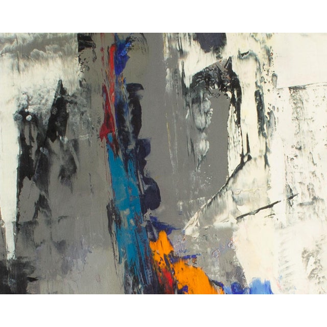 Abstract Oil on Board Painting by Harry Mintz For Sale - Image 4 of 7