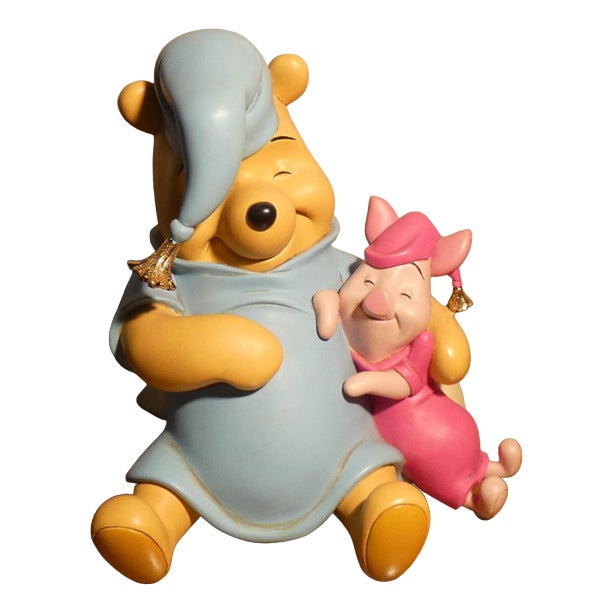Ceramic & Resin Winnie the Pooh & Piglet Figurine by Peter Mook for Disney, USA, 2000s For Sale