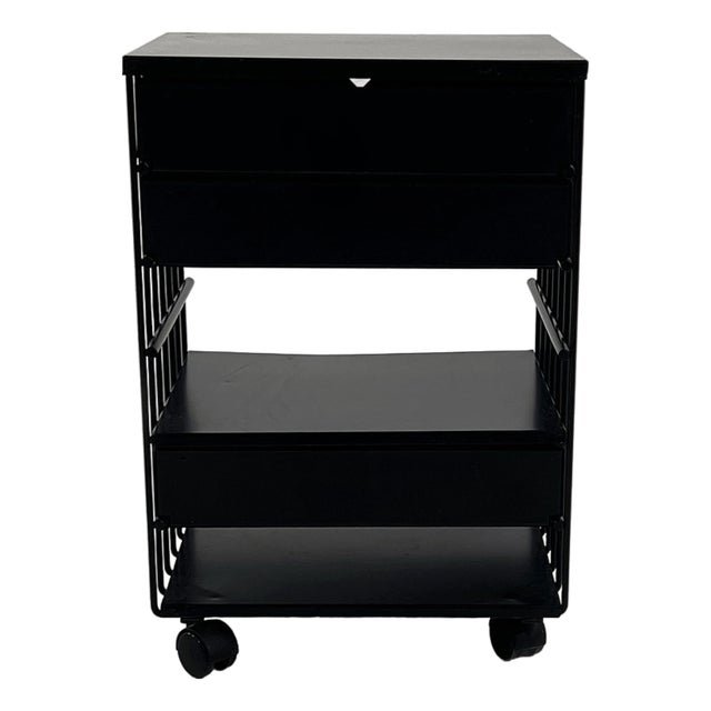 Wire Chest of Drawers on Wheels by Bruna Rapisarda for Robots, 1980s For Sale