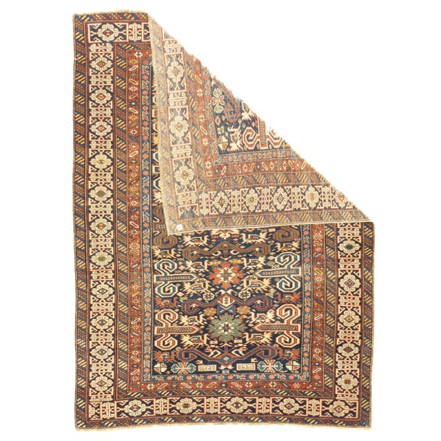 Antique Perpedil Rug 3'7'' x 4'10'' For Sale - Image 4 of 11