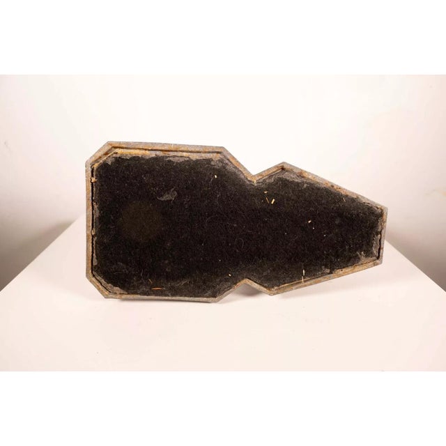 Brown Art Deco Sitting Dogs Figurine Metal Sculpture with Vintage Jadeite Bowl 1930sv For Sale - Image 8 of 8