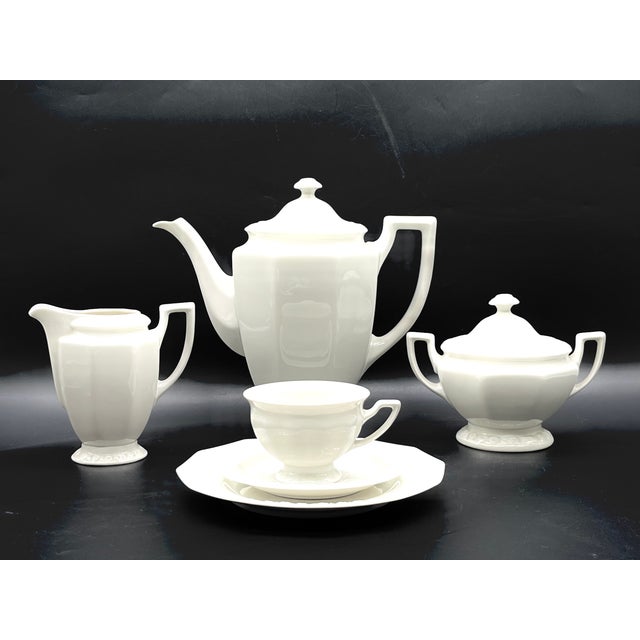 1940s Maria White Porcelain Coffee Service from Rosenthal, 1940s, Set of 27 For Sale - Image 5 of 18
