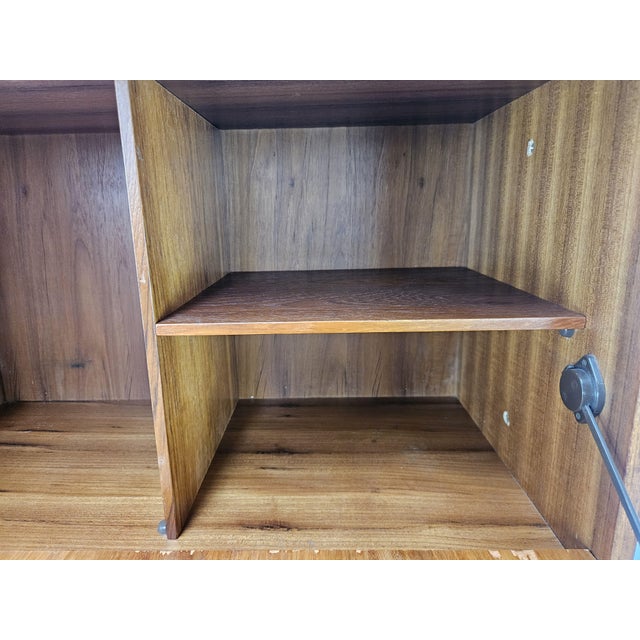 Swedish Teak Bookcase with Adjustable Brass Legs, 1960 For Sale - Image 15 of 18