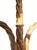 1970s Vintage Italian Florentine Hollywood Regency Gold Gilt Wrought Iron Twisted Rope Metal Cheval Standing Floor Mirror For Sale - Image 5 of 14