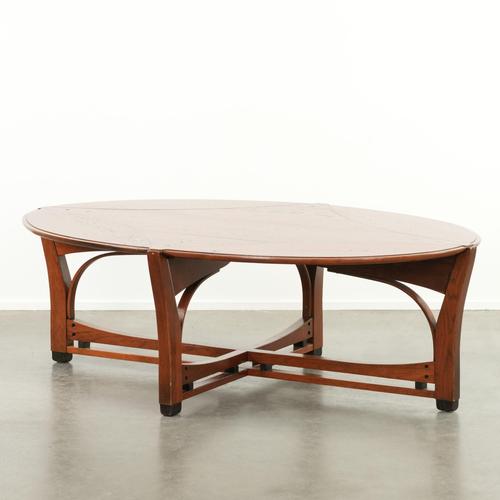 Art Nouveau Oval Coffee Table from Schuitema For Sale - Image 11 of 11