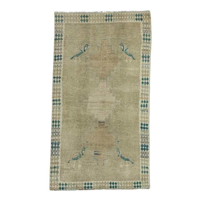Turkish Vintage Rug 3'1" x 5'8" #19807 For Sale