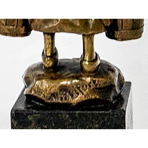 1910s Victor Seifert German 1870-1953 Art Nouv Bronze"Trinkender Frauenakt" Dutch GLRL For Sale - Image 5 of 7