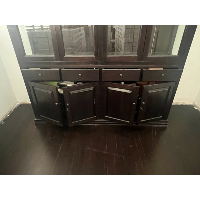 1990s China Cabinet, Bookshelf or Library Cabinet For Sale - Image 4 of 7