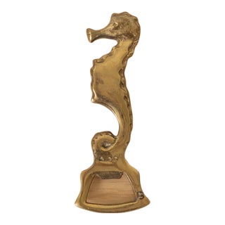 1950s French Brass Seahorse Bottle Opener For Sale