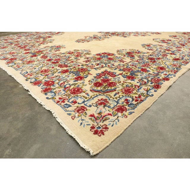 Vintage Persian Kerman Rug - 09'04 X 17'04 For Sale In Dallas - Image 6 of 9