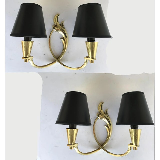 Carlo Scarpa 1960s Bronze Riccardo Scarpa Sconces - A Pair For Sale - Image 4 of 4
