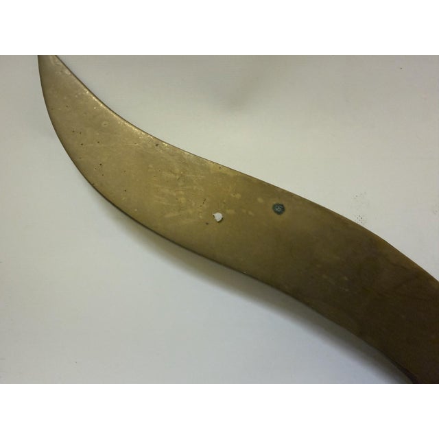 Mid-Century Modern Mid-Century Modern Brass Seagull Wall Sculpture - 16.5" For Sale - Image 3 of 10