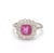 Natural 2.29 cts pink sapphire & 0.81 cts diamond ring in 18k gold For Sale - Image 4 of 18