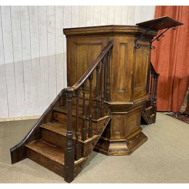 19th Century English Church Pulpit in Fir and Pitch Pine For Sale - Image 14 of 18