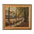 Brown French Vintage Framed Autumn Landscape Painting For Sale - Image 8 of 8