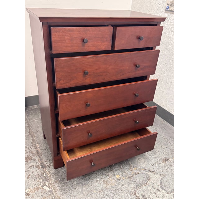 Brown Pottery Barn Valencia Tall Dresser For Sale - Image 8 of 14
