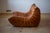 Pine Leather Togo Lounge Chair attributed to Michel Ducaroy for Ligne Roset For Sale - Image 3 of 6