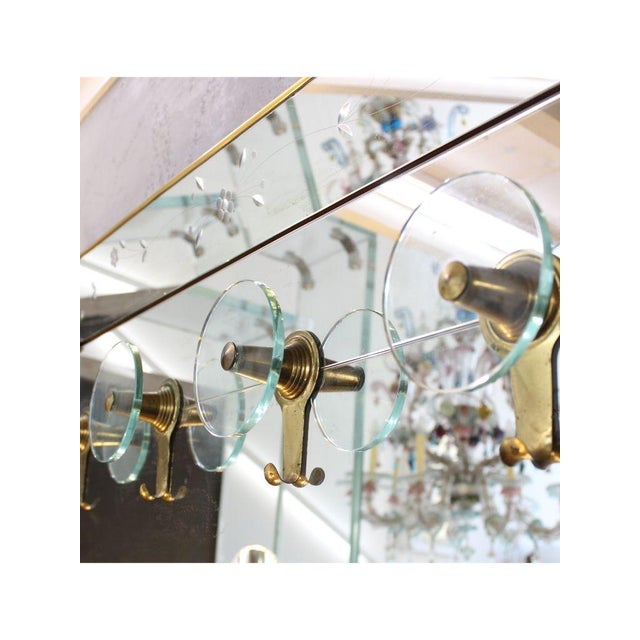 Floor Coat Stand with Mirror, Italy, 1930 For Sale - Image 11 of 13