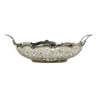 Dutch Silver Bread Basket by Hooijkaas, Schoonhoven, 1966 For Sale