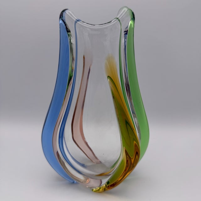 Glass Vase by Frantisek Zemek, 1960s For Sale - Image 12 of 12