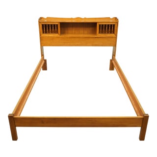 Tell City Solid Hard Rock Maple Colonial Style Full Size Bookcase Bed 1842 - #48 Andover Finish For Sale
