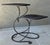 Metal Whimsical Late 20th-Century Salterini-Style Two-Tier “Elephant Ear Leaf”-Shaped Steel & Iron Plant Stand For Sale - Image 7 of 14