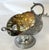 Metal Antique Victorian Style Silverplate Salt Cellar With Scoop Made in Japan For Sale - Image 7 of 12