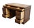 Sligh Lowry Solid Pine Early American Country Style 46" Double Pedestal Writing Desk W. Tooled Leather Top For Sale In Kansas City - Image 6 of 12