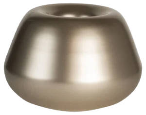 Vase Bean #4 in Glass, Pearly Beige Gold Finish from VGnewtrend