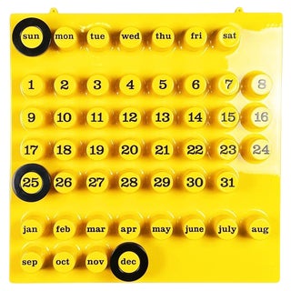 Postmodern Italian Wall Perpetual Calendar by Della Beffa for Ring a Date, 2000s For Sale