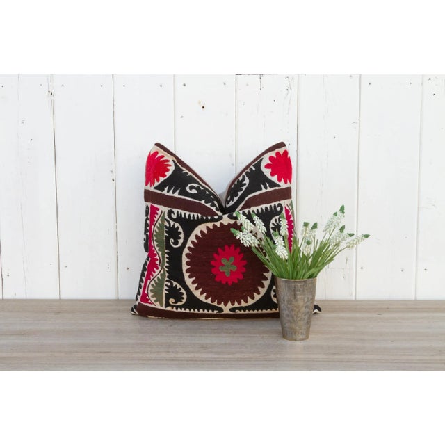 Kasheen Vintage Suzani Pillow For Sale - Image 10 of 11