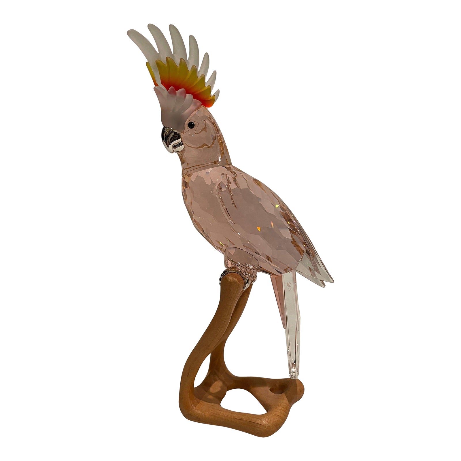 Swarovski Crystal Cockatoo Bird Figure | Chairish