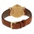 Contemporary Bvlgari 18k Yellow Gold 30mm Date Leather Band Midsize Watch For Sale - Image 3 of 5