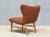 Lounge Chair in Ember-Toned Upholstery and Elm from Eric Bertil Karlén, Sweden, 1940s For Sale - Image 6 of 15