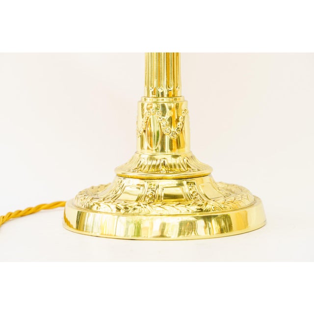 Gold Large Historistic Table Lamp, Vienna, 1890s For Sale - Image 8 of 14