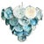 Space Age Blue Murano Chandelier, 1990s For Sale - Image 11 of 11
