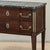 19th Century French Louis XVI Directoire Mahogany Marble Top Commode With Brass Accents For Sale - Image 9 of 18