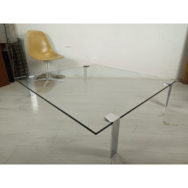 Large Vintage Table Basse Chrome from Roche Bobois, 1970s For Sale - Image 13 of 15
