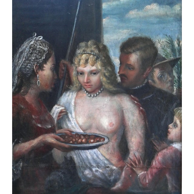 Realism Joseph Pollet (American Artist,1897-1979) Original Oil Painting For Sale - Image 3 of 6