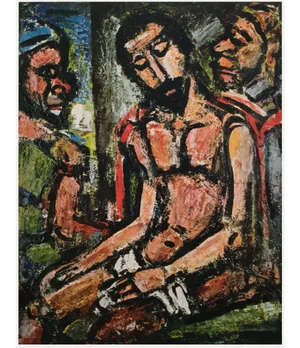 1950s After Georges Rouault, "Christ Mocked by Soldiers" First Edition Period Lithograph