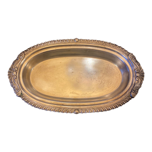 Vintage Sheridan Silver Plated on Copper Oval Serving Tray