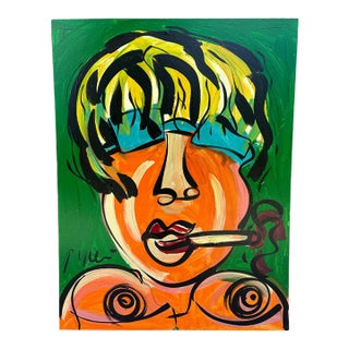 Abstract Portrait Cool Guy, Peter Keil For Sale