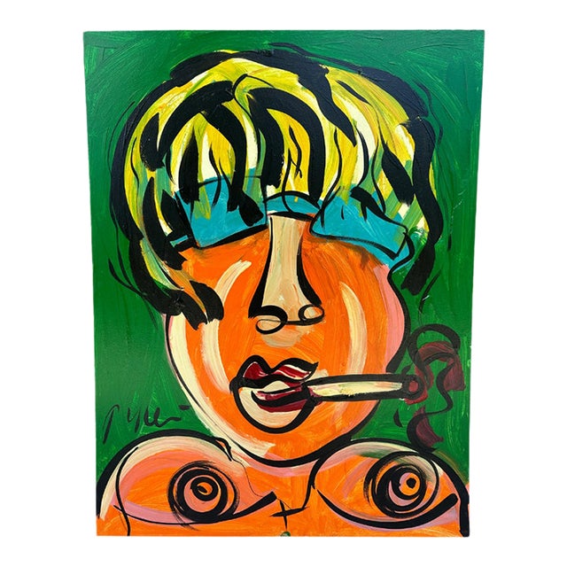 Abstract Portrait Cool Guy, Peter Keil For Sale