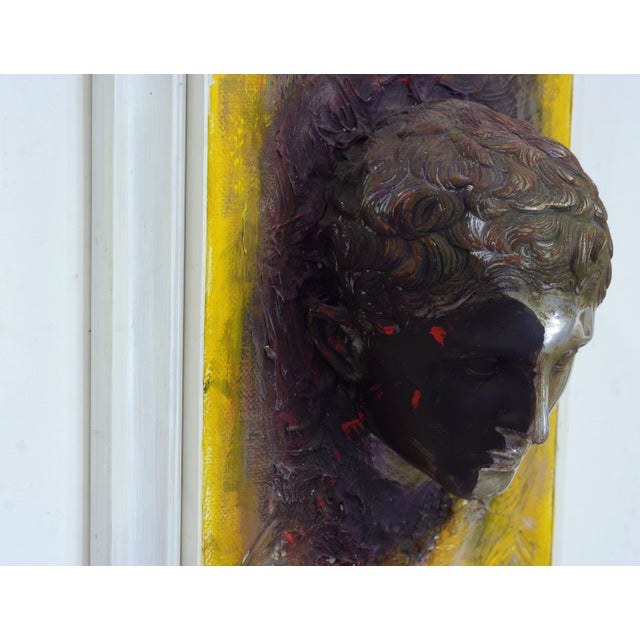Mixed Media Artworks in Aluminum on Painted Canvas from Giuseppe Caiafa, 2024, Set of 2 For Sale - Image 4 of 11