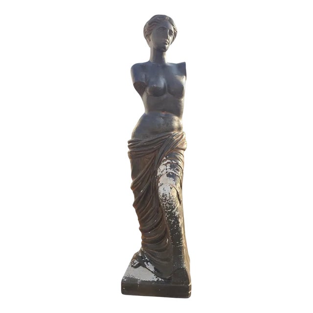 Venus De Milo Sculpture, 1950s, Reconstituted Stone For Sale