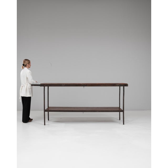 20th Century French Metal Industrial Table For Sale - Image 17 of 18