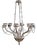 20th Century Empire Silvered Ceiling Candleholder For Sale