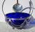 Celtic Silver Plate Serving Bowl Cobalt Blue Circa 1930s' For Sale - Image 4 of 8