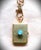 Metal Vintage Four Photo Etched Locket, Pink Pearl Chain, Faceted Pacific Opal Stone, Lobster Claw For Sale - Image 7 of 12