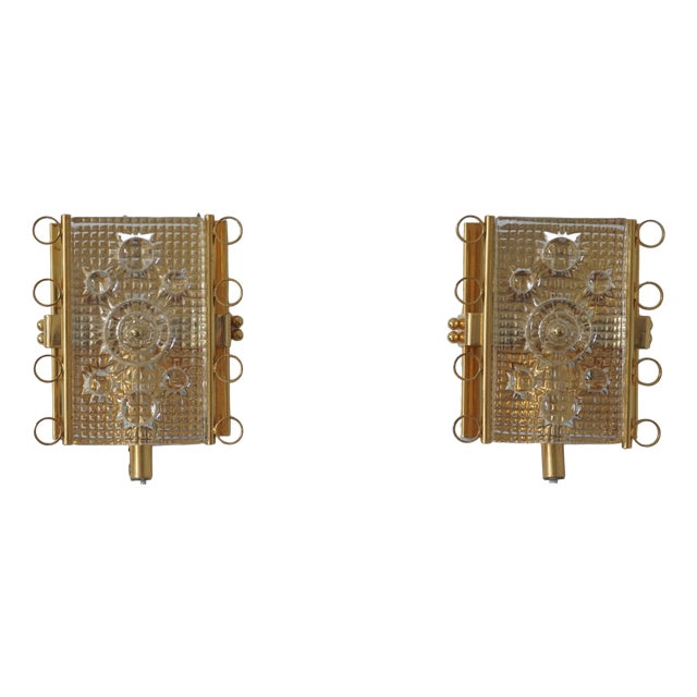 Vintage Swedish Wall Sconces, Set of 2 For Sale